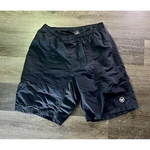 Canari Shorts Mens 32 Black Cycling Elastic Drawstring Lined Pockets Outdoor